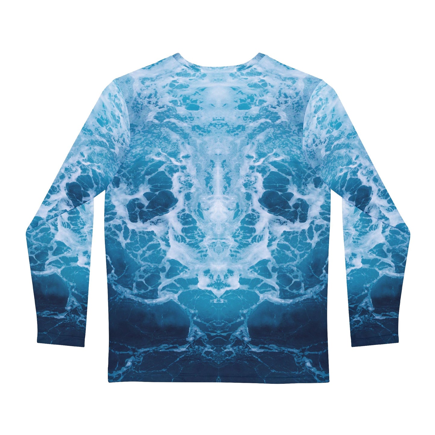 A Performance Shirt - Ocean Wave with Blue Marlin Design for Key Largo Fishing Team