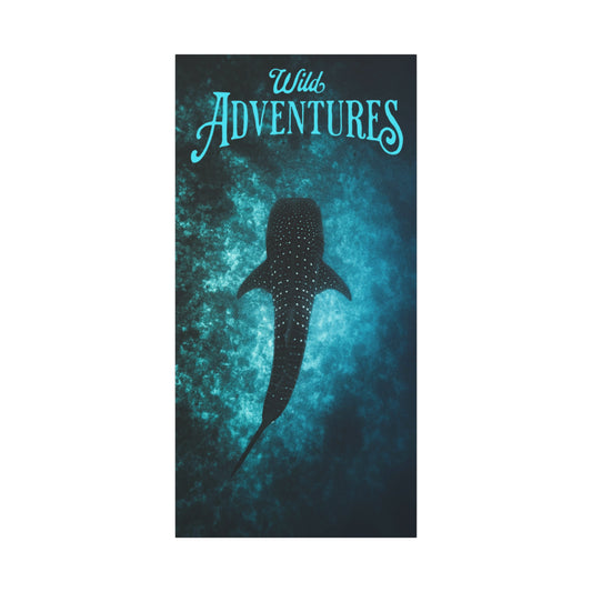 Whale Shark Wild Adventure Wall Art Canvas